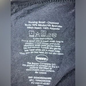 Nursing scarf, charcoal, stretchy breathable material